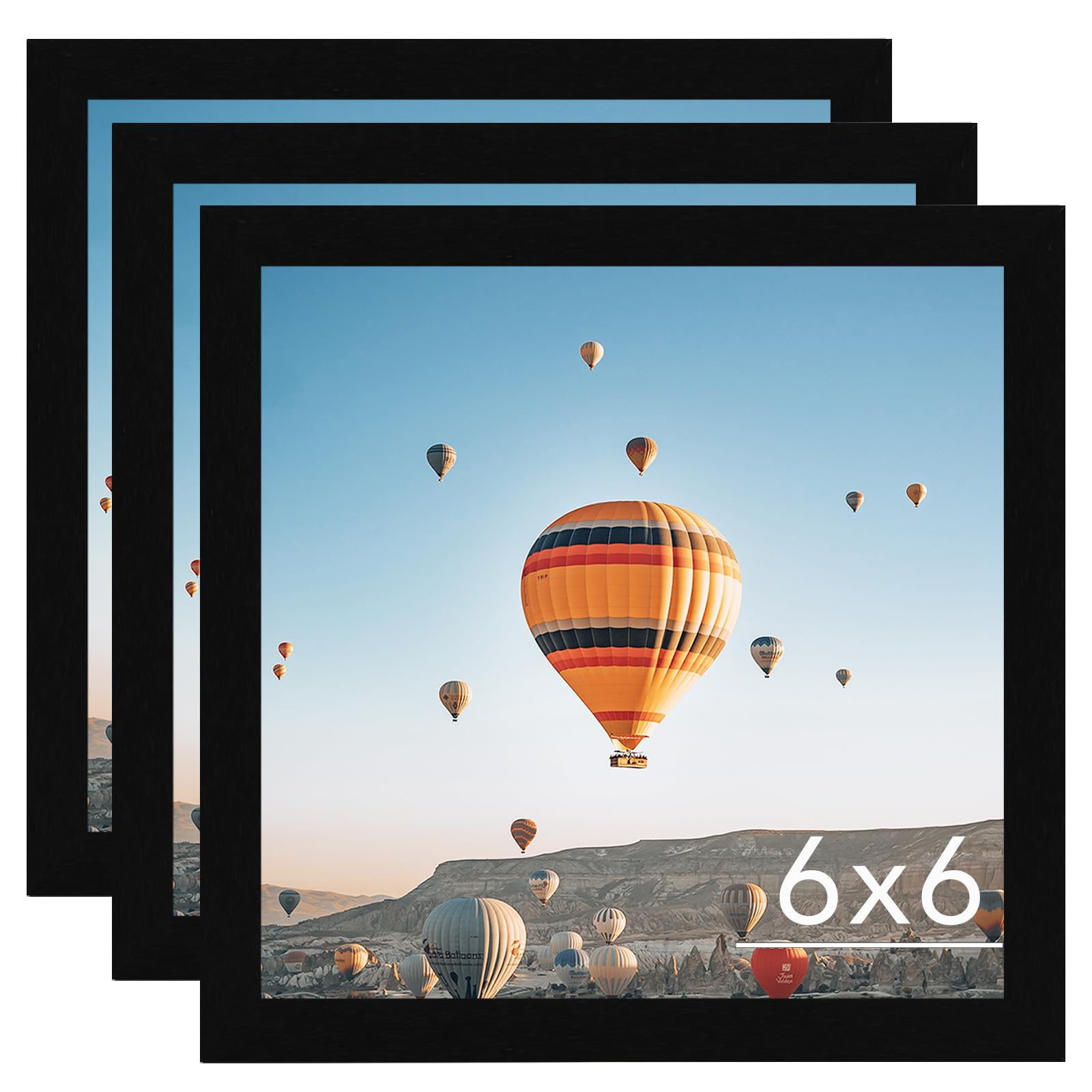 JCJMY 6x6 Picture Frame Set of 3