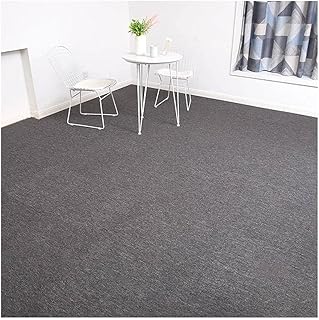 LIUNA Mattonelle di Moquette 50x50CM 20 Pezzi di Moquette per Pavimenti in Moquette Pesante Famiglia Tappeto da Ufficio Camera da Letto Moquette Tappetino Antiscivolo Quadrato (Size:50x50cm,Color:8)
