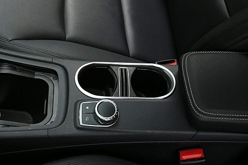 Miniatura 4 de YIWANG Cubierta cromada ABS para portavasos de Mercedes Benz CLA 200 260 2014-2017, GLA 2014-2017, Clase A W176, A180 2013-2017 Accesorios de coche