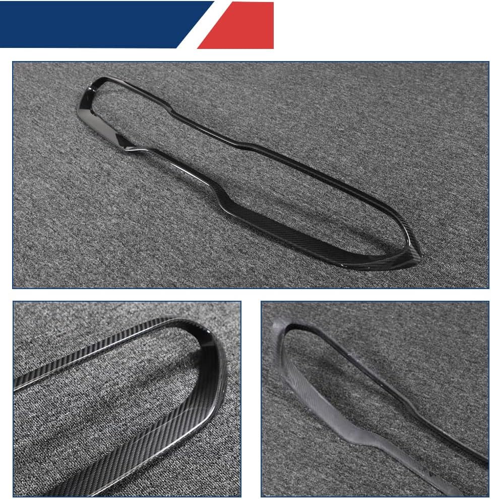 Stinger Dry Carbon Fiber Front Center Grille Cover Trim Compatible with Kia Stinger 2018-2024 Front Hood Kidney Bumper Grille Grill Trim Factory Outlet