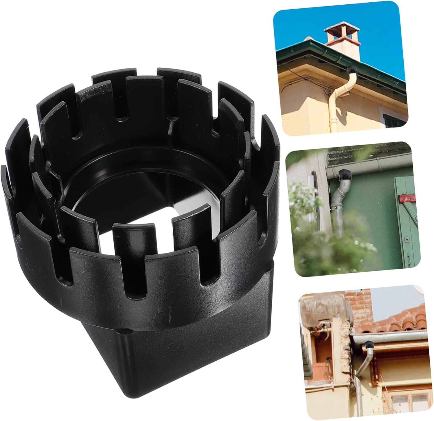 Mikikit 3pcs Downspout Diverter Rain Collection System for Gutter Water Management Efficient Rainwater Catching Kit for Standard Downspouts Includes Leak Connection and Design