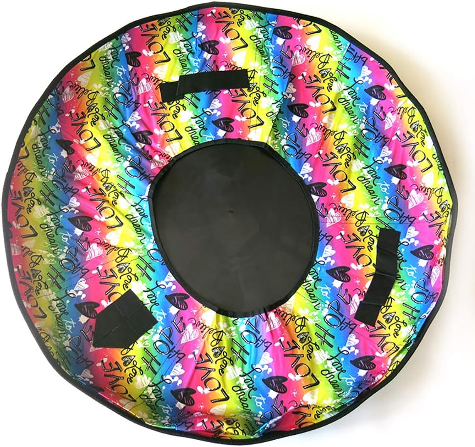 39" Inflatable Snow Tube for Kids and Adults Heavy-Duty Snow Tube for Sledding Great Inflatable Snow Snow Tubes for Winter Fun and Family Activities 100cm(39.4")