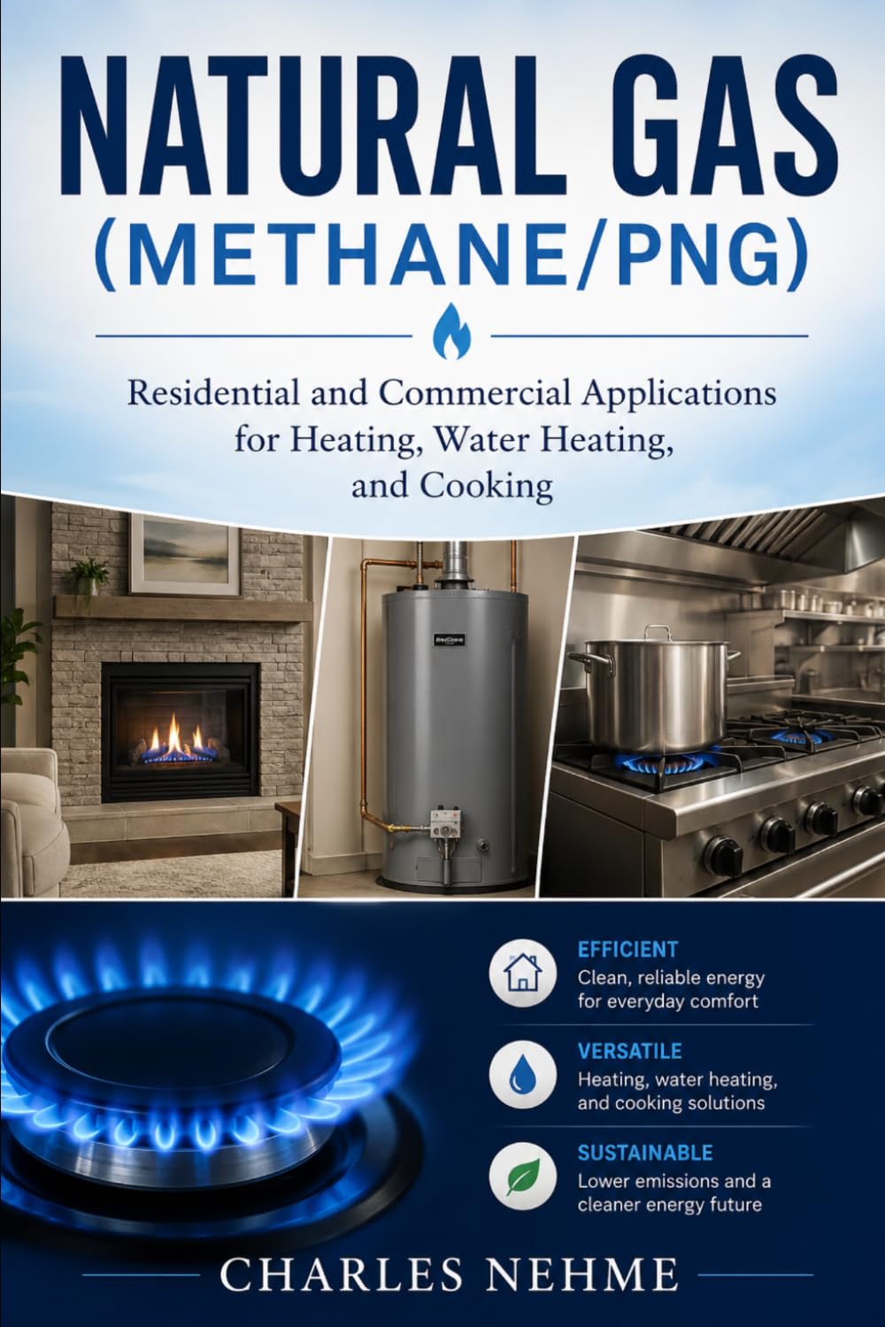 Natural Gas (Methane/PNG): Residential and Commercial Applications for Heating, Water Heating, and Cooking
