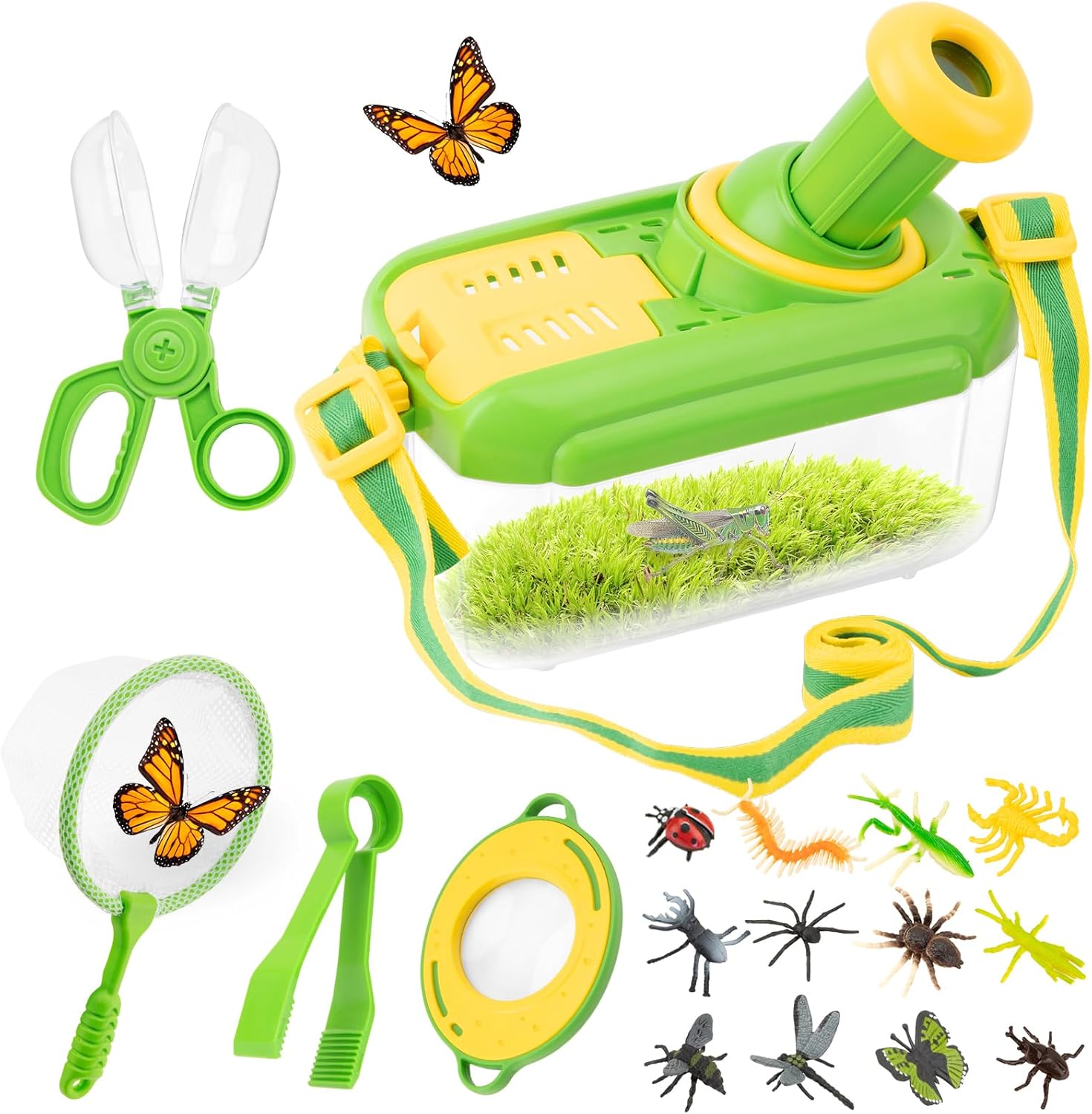 Bug Catcher Kit for Kids - 17 PCS Outdoor Explorer Kit Insect Catching Toys Nature Adventure Set for Boys 3 4 5 6 7 8 Year Old - Image 9