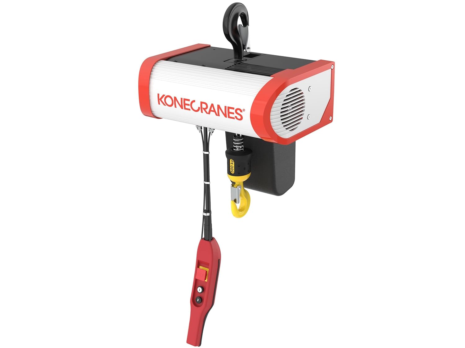 Konecranes CLX Electric Chain Hoist from an elevated angle