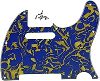 Vista 41 de KAISH Carcasa de 8 agujeros para guitarra Tele, placa antiarañazos TL, mate negro, 1 capa, para Telecaster de EE. UU./México