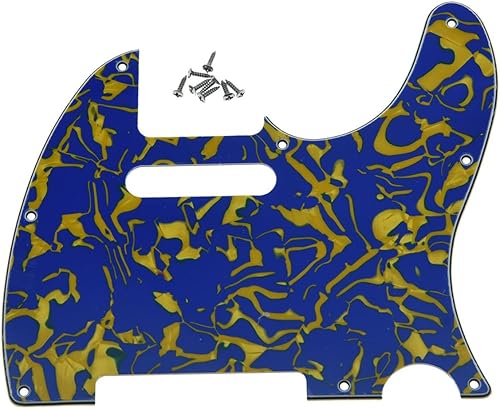 Miniatura 96 de KAISH 8 agujeros Tele Guitarra Golpeador TL Pick Guard Scratch Plate para Estados Unidos/México Telecaster/Tele Negro 1 Capa