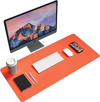 20% off: Black+Decker Faux Leather Desk Mat for Keyboard and Mouse - Office Desk Accessories - Protective …