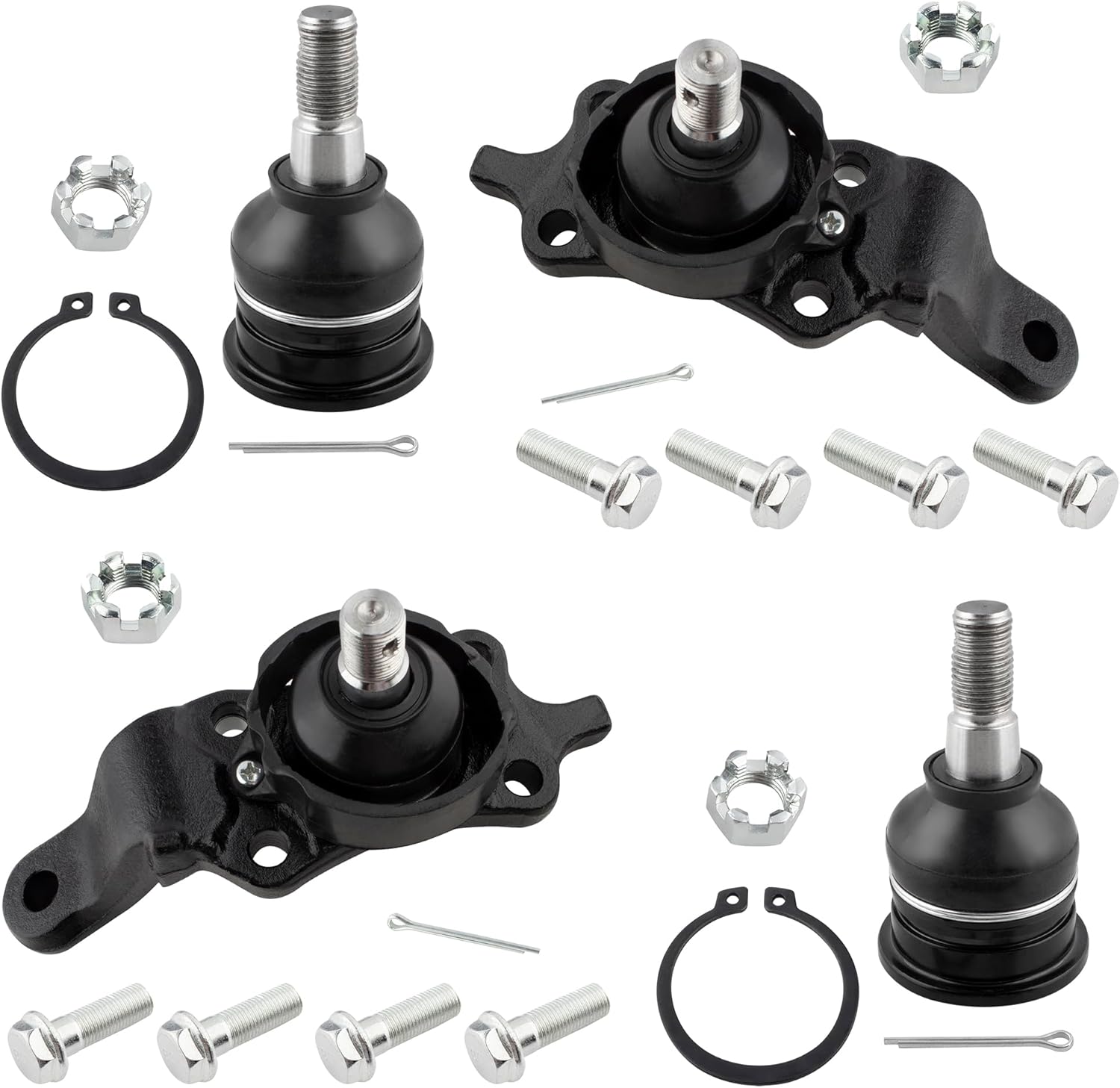 Amazon.com: BOXI (Set of 4) Front Upper & Lower Ball Joints Fit for ...