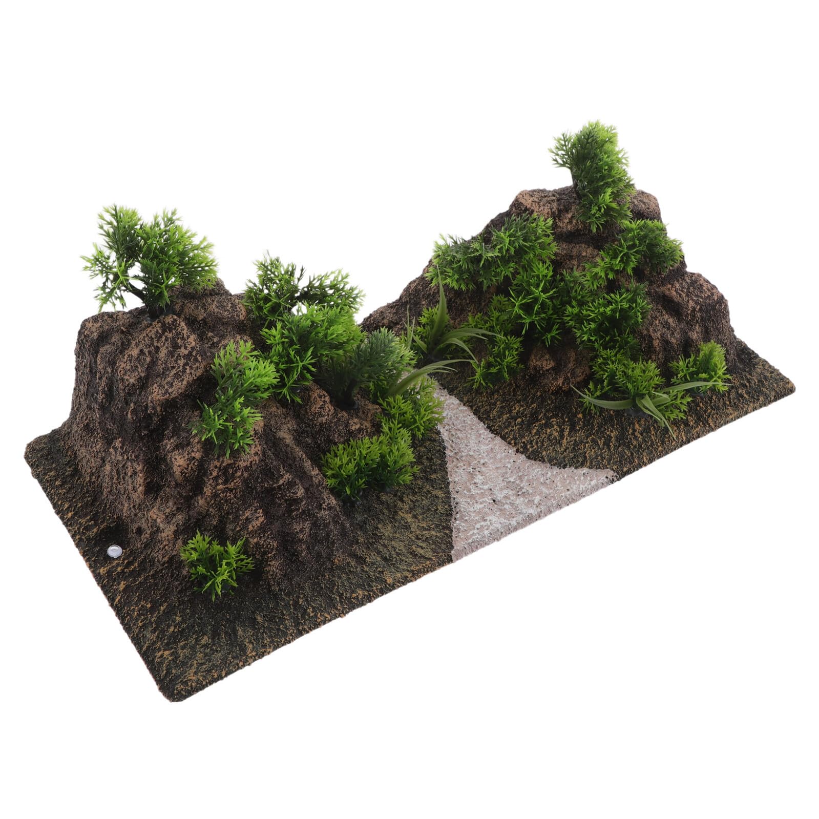 DOITOOL Adorno de Roca Artificial para Acuario Decoración de Paisaje de Montaña Cueva Refugio para Camarones y Peces Pequeños Resistente al Agua Rocalla Decorativa para Peceras