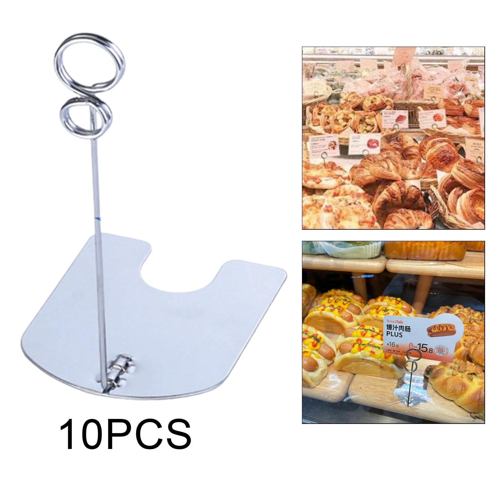 Fancyes 10Pcs Place Card Holders Table Number Holders,Photo Holders Picture Name Menu Clips for Bakery Memo Notes Wedding Anniversary, Argent