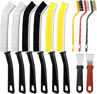 Cleaning Brush, Hard Bristle Brush, Crack Cleaning Brush, Multifunctional Cleaning Brush, Slit for Bathroom, Kitchen, Window, Vehicles (11pcs)