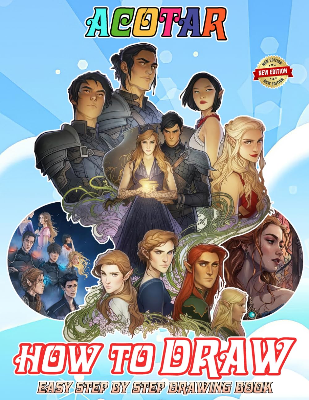 How to Draw ACOTAR and Coloring Book: Learn How to Draw ACOTAR Step-by-Step For Beginners Ages 4-8, 9-12 Unofficial Book, Draw and Color Book For Kids