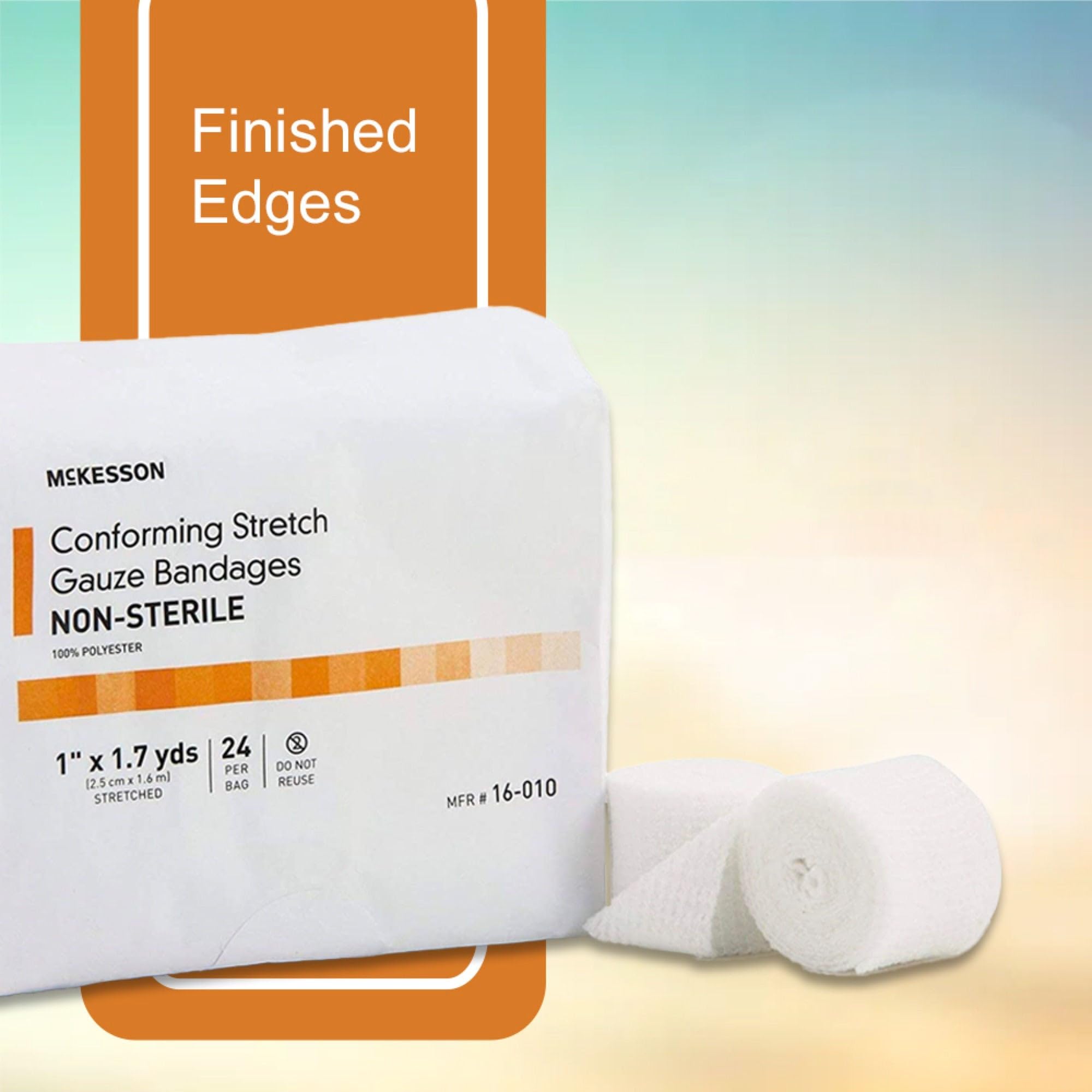 McKesson Conforming Stretch Gauze Bandages, Non-Sterile, 1 in, 24 ct — Amazon image 3