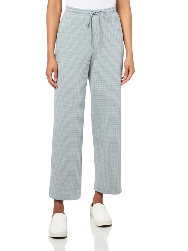 SLIM-SATION Drawstring Elastic Waist Pull On Lounge Ankle Pant