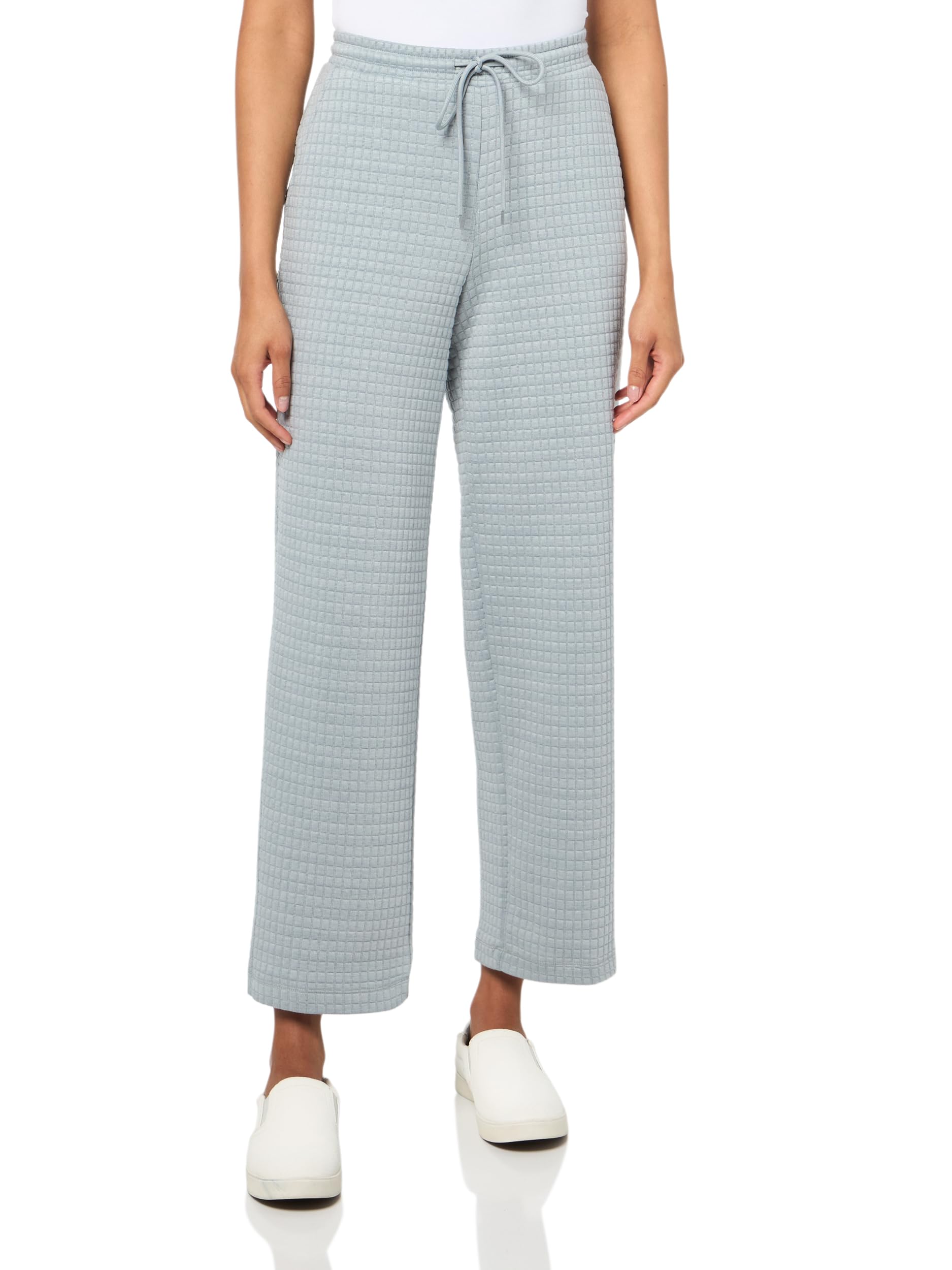 SLIM-SATION Drawstring Elastic Waist Pull On Lounge Ankle Pant