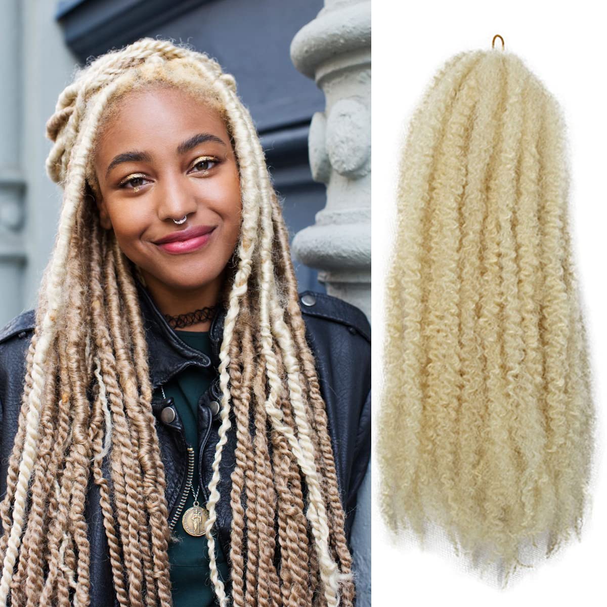 Amazon.com : Marley Braiding Hair 613 Marley Hair Twist for Women 18 Inch 1  Packs Afro Kinky Braiding Hair for Twists Crochet Hair(613#) : Beauty &  Personal Care