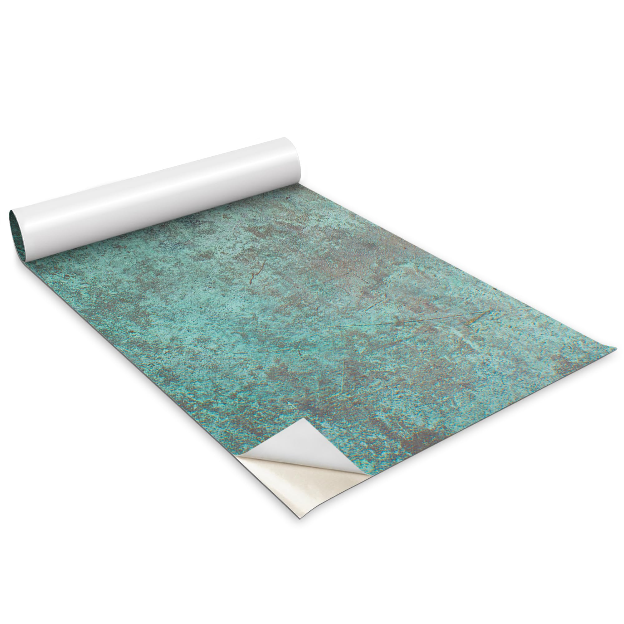Papel pintado autoadhesivo para cocina y armario con acabado mate de chapa oxidada industrial