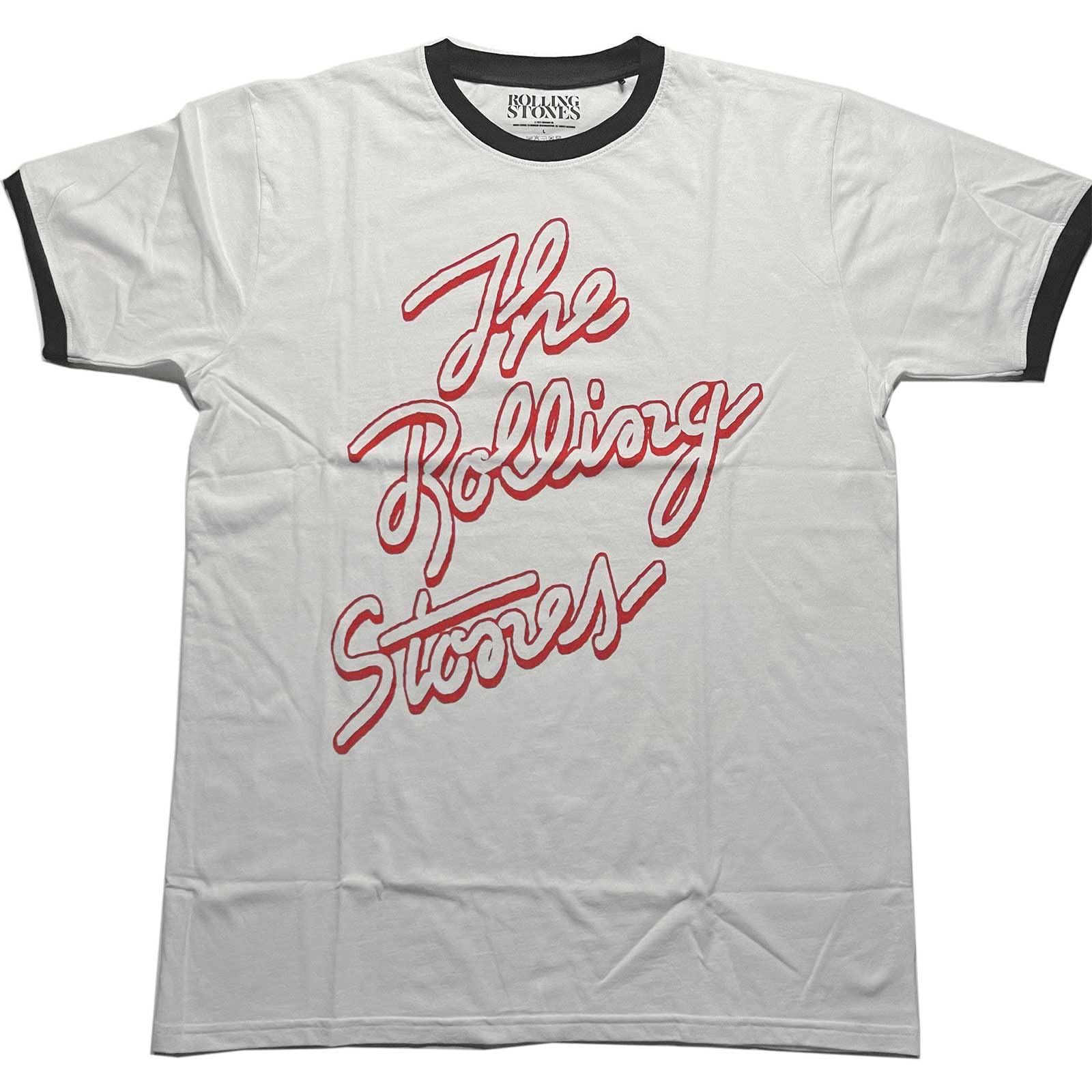 T Shirt Rolling Stones Blanc Unisexe : Adieu les Looks Consensuels avec ce Logo Rock