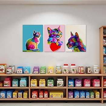 猫の絵　フレームごと　　イギリス製 額付 アートポスター アートフレーム おしゃれ 絵画