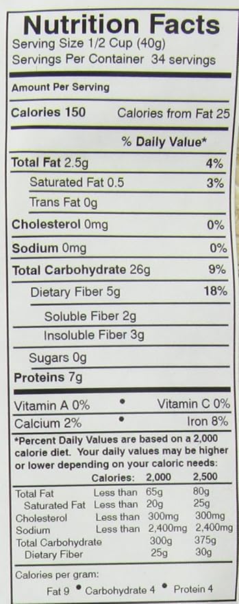 Avena Gluten Free Prairie, Libre de Gluten Certificada, Vegana, 1.36 kg miniatura 7