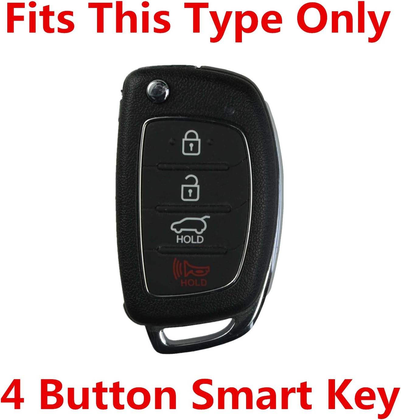 Rpkey Silicone Keyless Entry Remote Control Key Fob Cover Case protector Replacement Fit For 2013 2014 2015 Hyundai Santa Fe Sonata XL ix35 XL ix45 TQ8-RKE-4F16 95430-4Z100