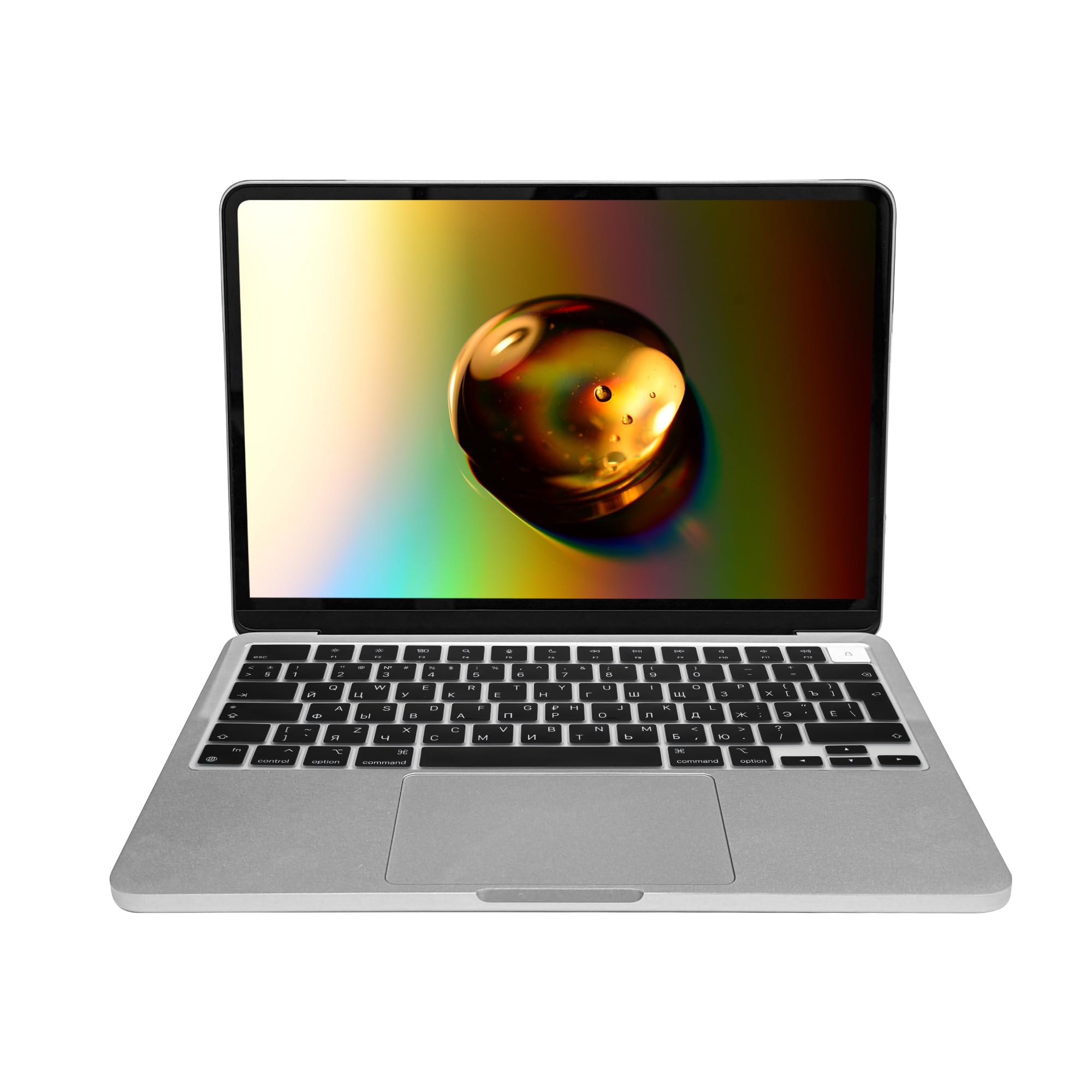 kwmobile Protezione Tastiera Russa Compatibile con Apple MacBook Neo - Cover Tastiera Russo QWERTY - Copertina Silicone nero