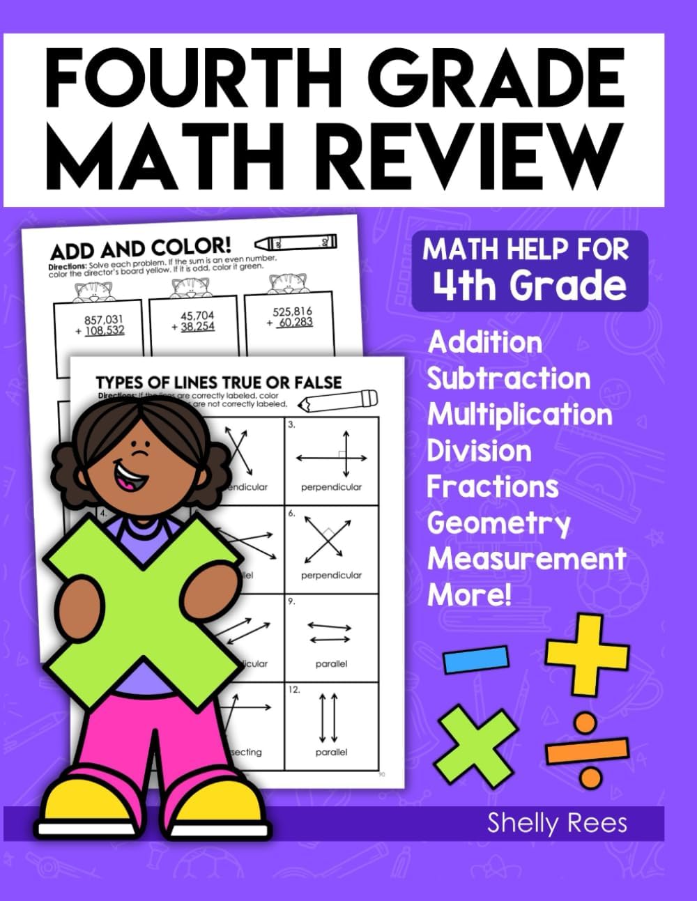 4th Grade Math Review Workbook: Math Help for 4th Grade