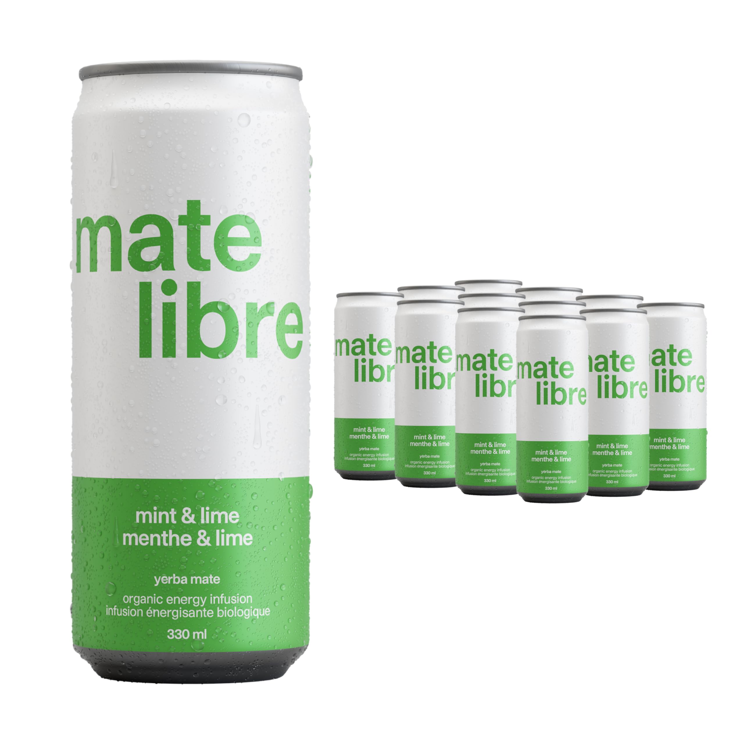 maton　MATE MATE LIBRE Mint & Lime, Organic Yerba Mate Infusion, Sparkling