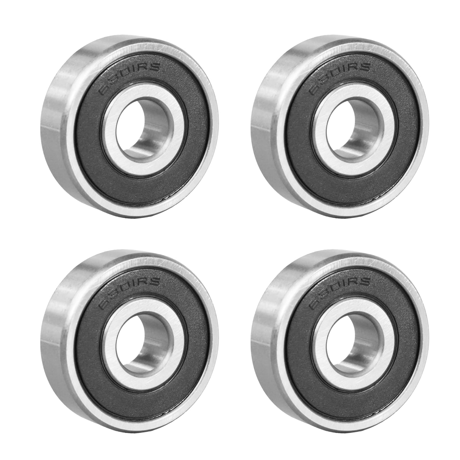 ​​Flewdart 4 Stück 6301 2RS Kugellager 12x37x12mm, 6301-2RS 6301RS abgedichtet aus Kohlenstoffstahl für Maschinen und Werkzeuge​​ (6301-2RS 4pcs)