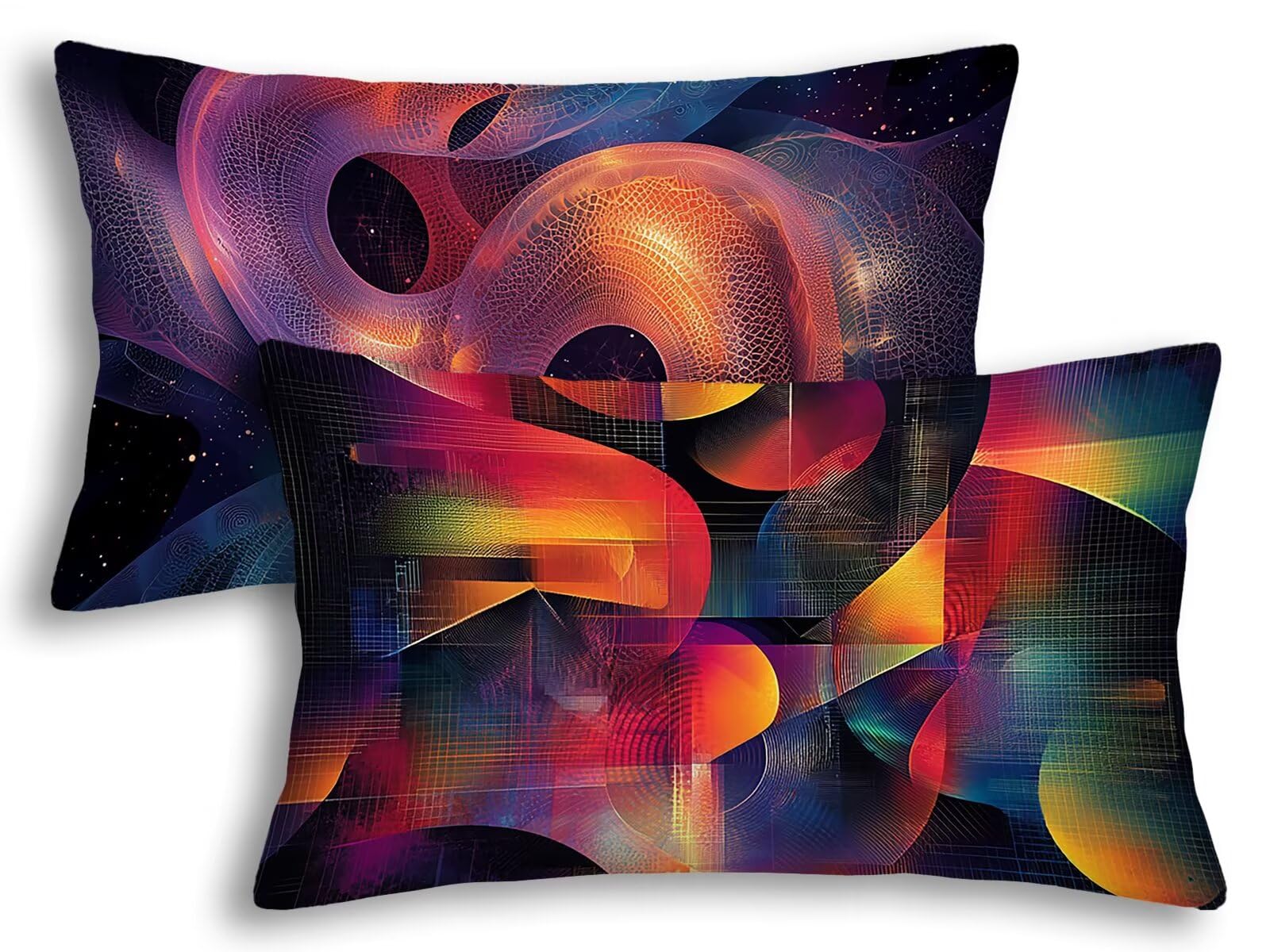 Fundas de cojín impermeables 40x80 con tejido efecto lino antimanchas para muebles de patio