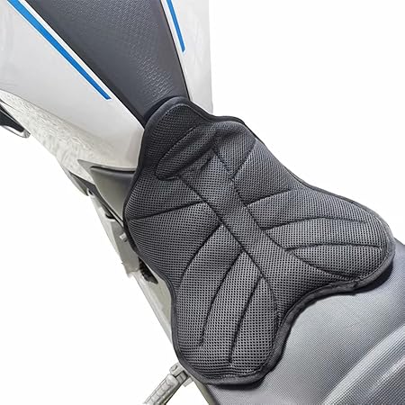 Amazon バイクシートクッション 座布団 衝撃吸収 通気性 人間工学 尻痛み 腰痛み解消 ブラック 蝶の形 シートカバー 車 バイク