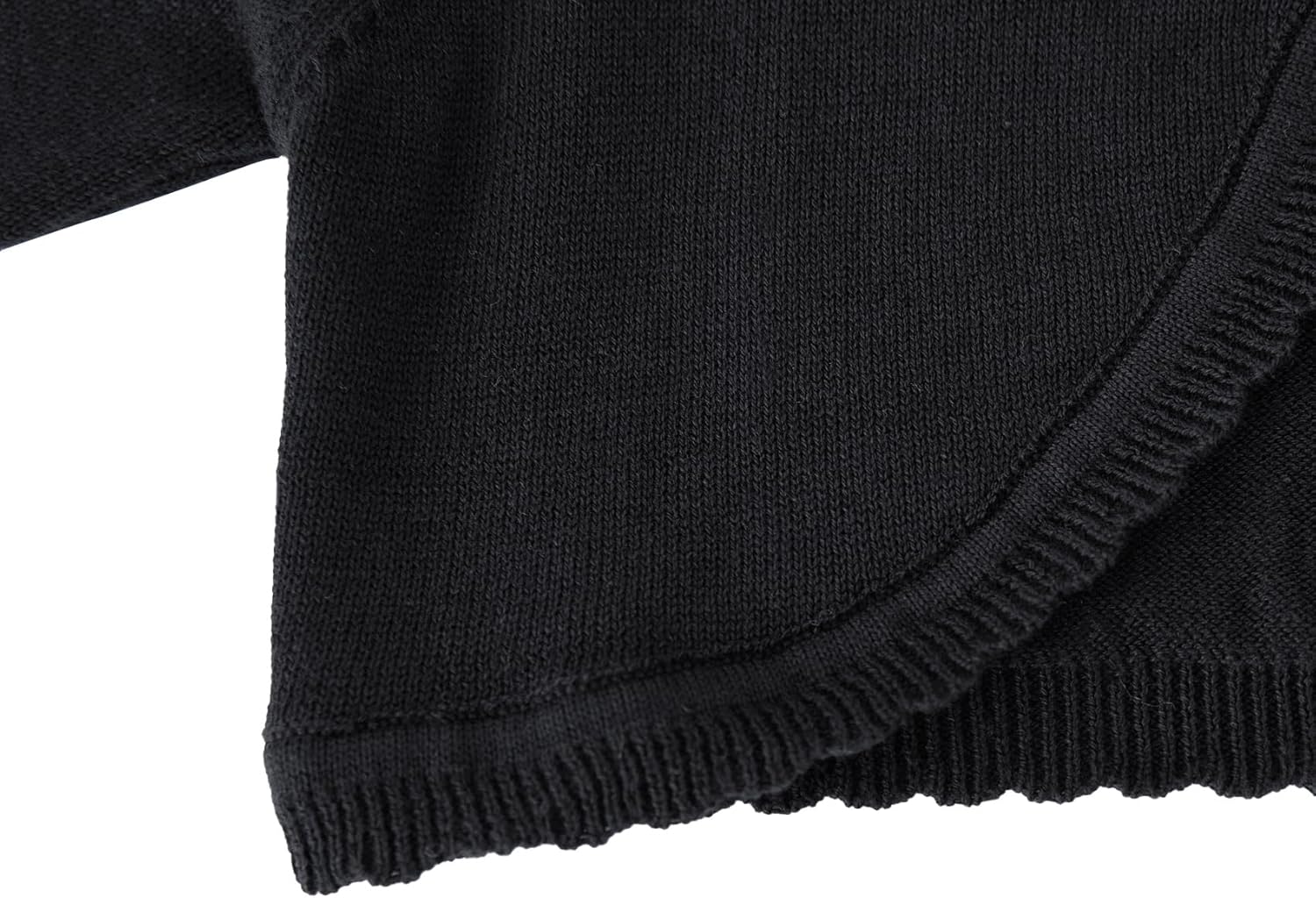 Girls Bolero Cardigan Sweater Toddler Kids Long Sleeve Button Knit Shrug Cropped Cover Up Jacket Tops - Image 6