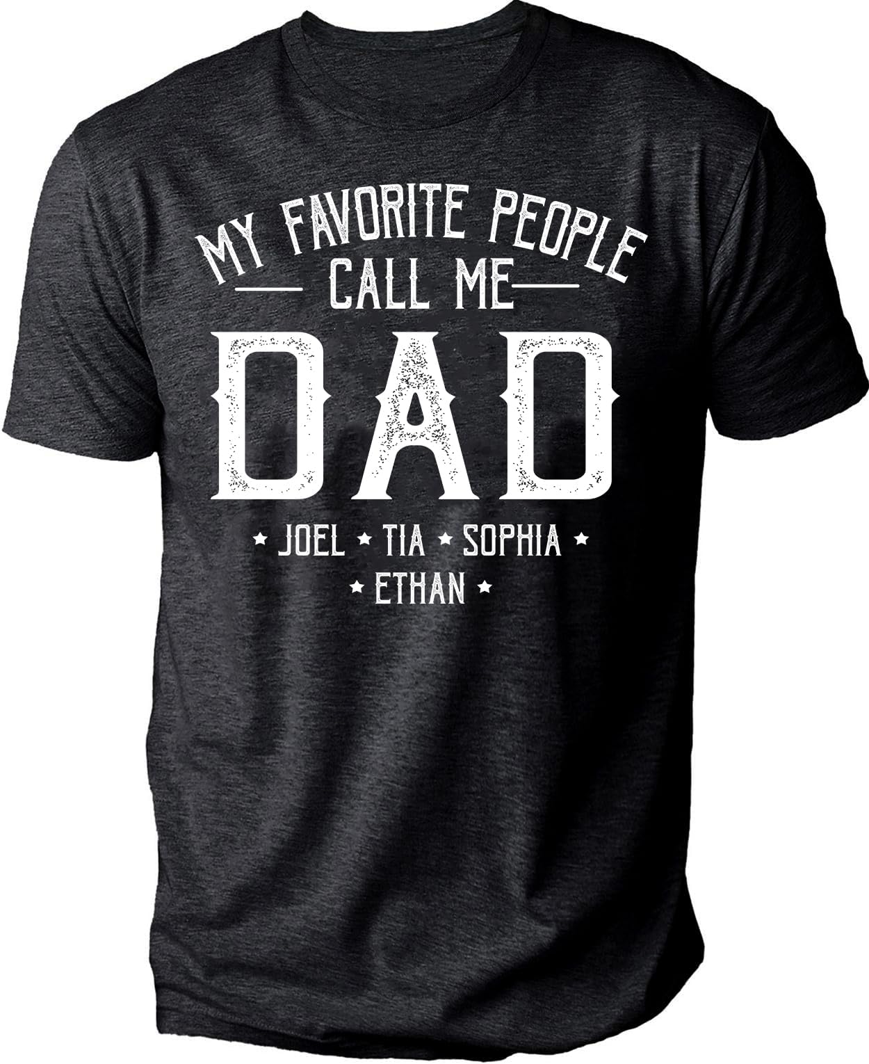 Personalized Grandpa Shirt, Custom Papa Dad Grandkids Name Shirt, Shirt for Men, Gift for Birthday Fathers Day Christmas