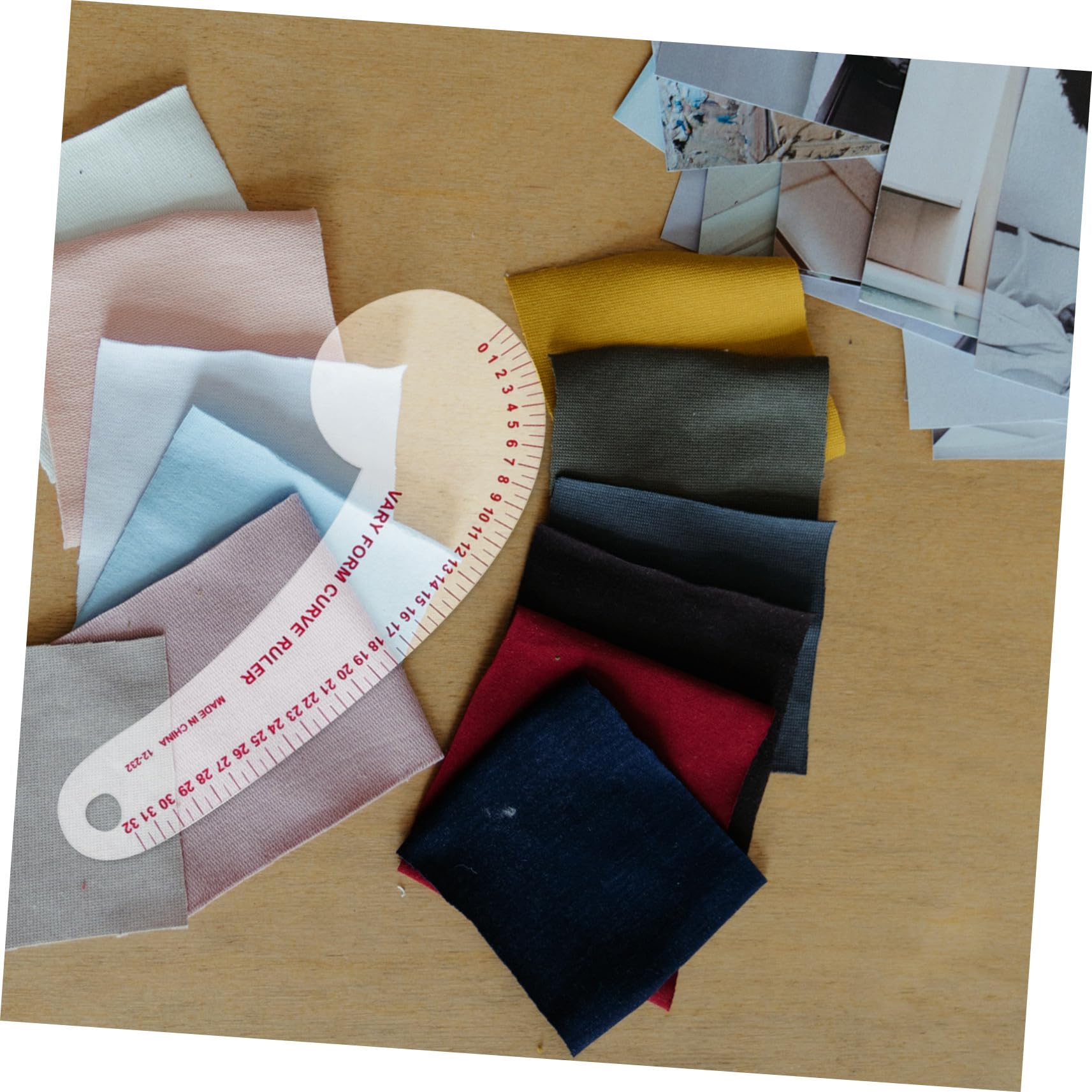 Nählineal mit Kurvenlinealen 14 Stück aus Pvc und Edelstahl zur Schnittmustererstellung und Musteränderung für Anfänger und Designer