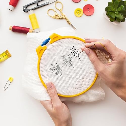 Miniatura 5 de 100 estabilizadores de patrones de bordado solubles en agua, transferencia de bordado de palo y puntada, estabilizadores de bordado con patrones de