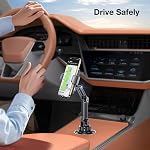 Cup Holder Phone Mount for Car, [Easy Install] Adjustable Long Neck Cup Phone Holder, [Thick Cases Friendly] Universal Car Phone Holder for iPhone, Samsung, Google and All 4"-7" Smartphones