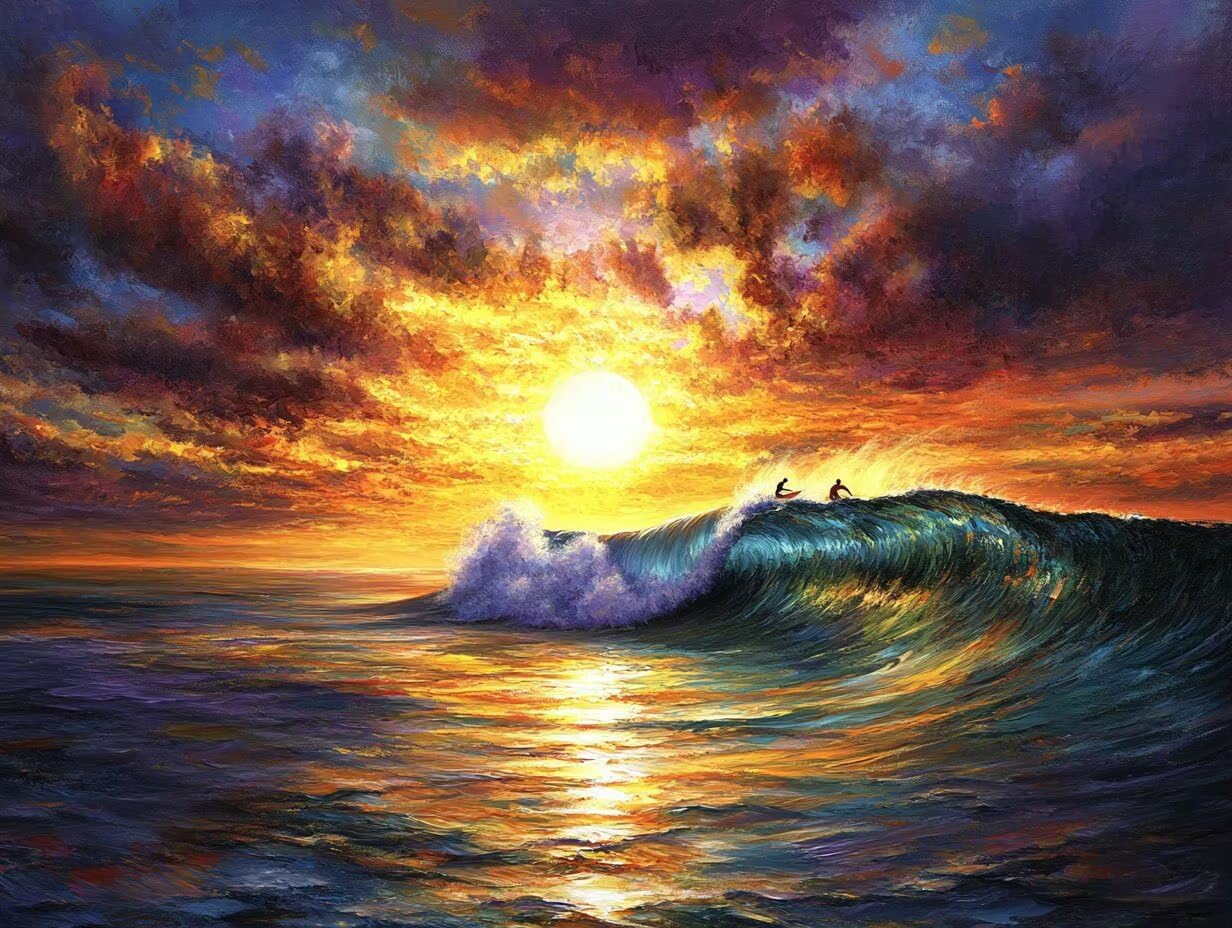 Peinture Numero Adulte Coucher de Soleil Coloriage par Numero Adulte Mer DIY Paint by Numbers, avec Pinceaux Peinture Loisir Creatif Enfant Cadeau Femme, Pour Decoration Maison Murale 90x120cm H - 941