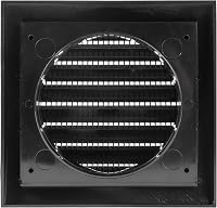 Vent Systems 100 mm Fekete Szellőzőrács - Szárítógép, Fürdőszoba, Kültéri/Beltéri Légkivezető Takaró, Elszívó Rendszer, ABS Anyag, Könnyen S 6
