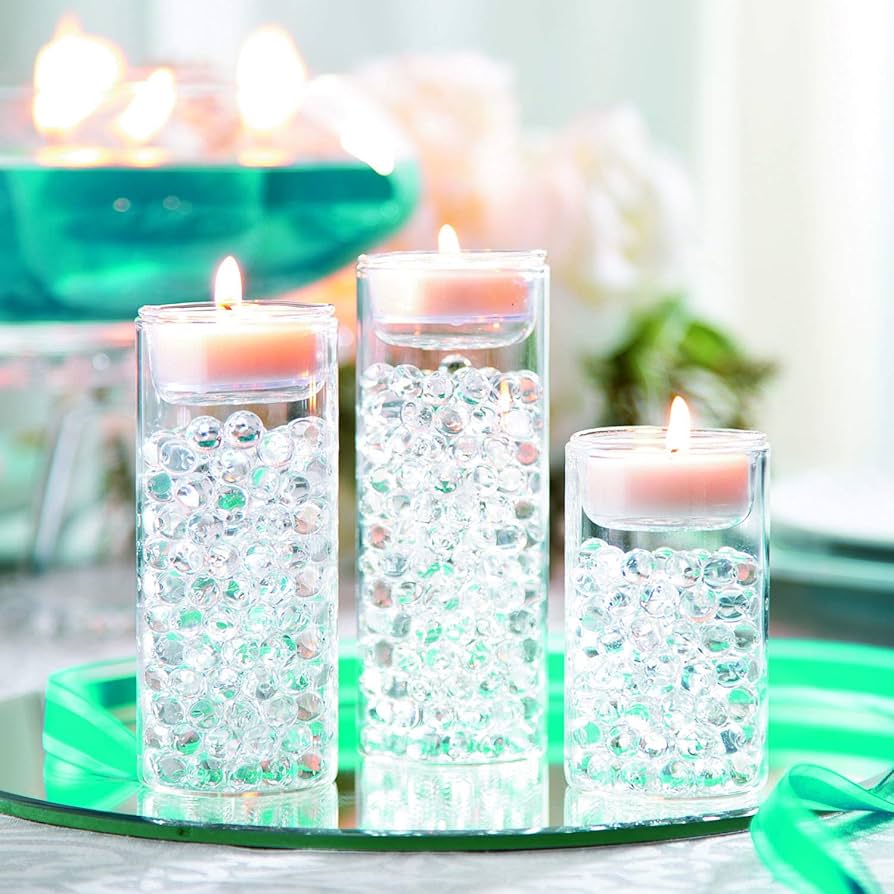 Amazon.com: Glass Cylinder Tea Light Candle Holders - Set of
