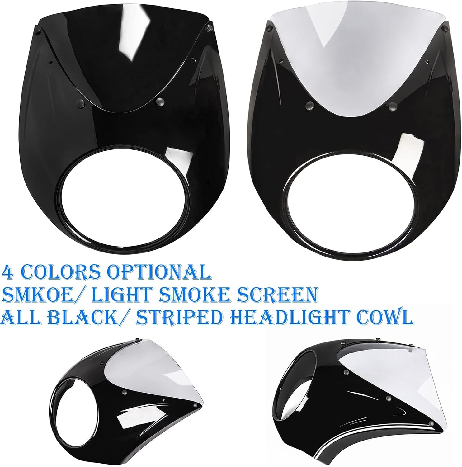 for BMW R18 2020-2022 Motorcycle Windshield Windscreen Front Cowl Headlight Fairing Cover Light Hump Replacement Upgrade Accessories (Color : D)