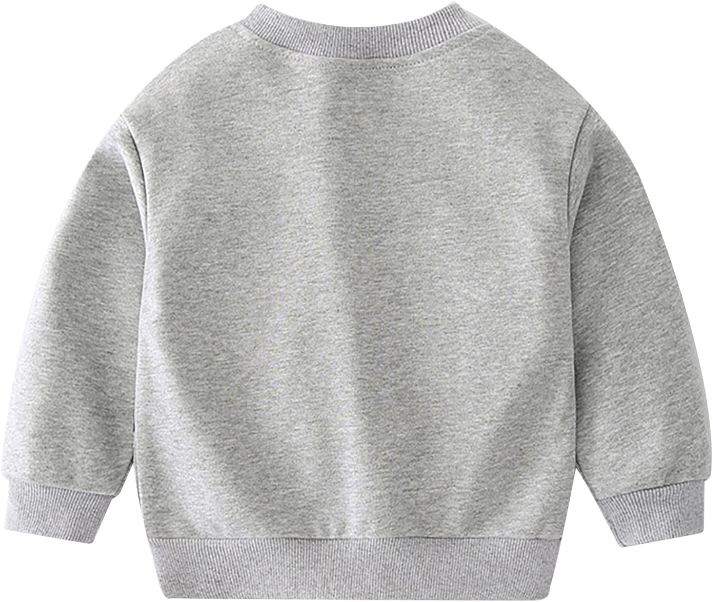 Mufeng Toddler Boys Long Sleeve Pullover Sweatshirt Shirt Sweater Tops Cotton Cartoon Print Jacket Coat Baseball Uniform