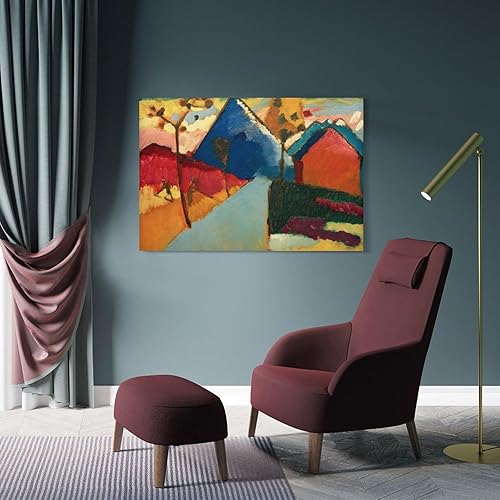 Miniatura 4 de Wassily_Kandinsky-Naturstudie Aus Murnau I - Póster decorativo para pared, pintura fotográfica, cuadro colgante, decoración de dormitorio familiar,