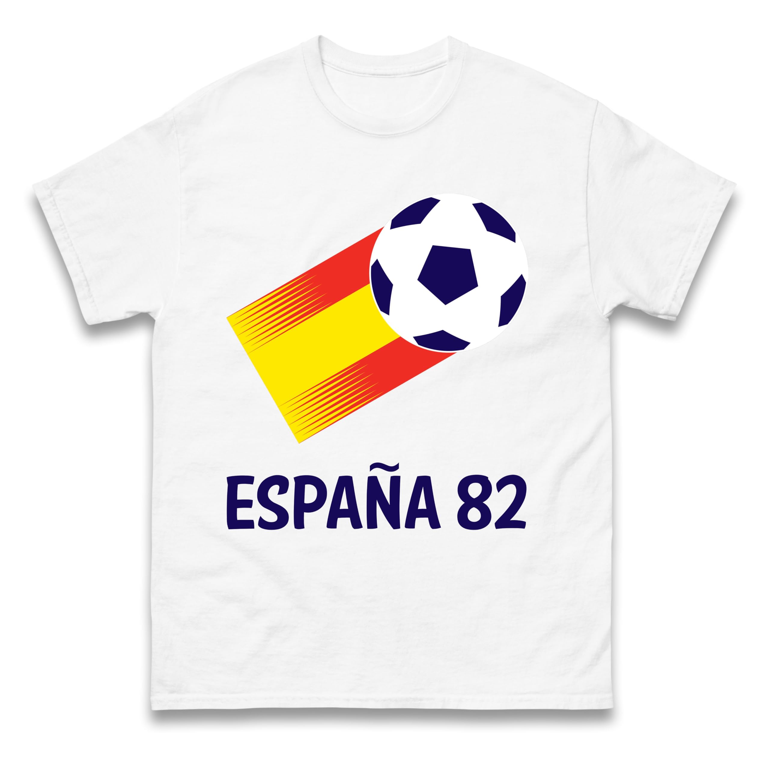 Spain 82 Naranjito T Shirt, Espana 82,Retro World Cup Shirt White