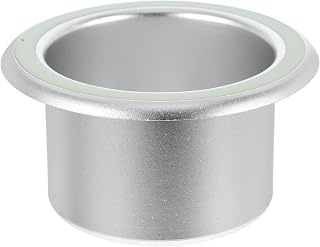 Stainless Steel Cinema Sofa Cup Holder Insert, Night Glow Recliner Drink Holder for Car, Boat, Rv and Home Theater, Metal Table Side Cup Tray