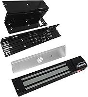 Vista 11 de Visionis VS-VISML600LED-WH Interior 600lbs Cerradura electromagnética blanca con sensor LED para control de acceso de puerta