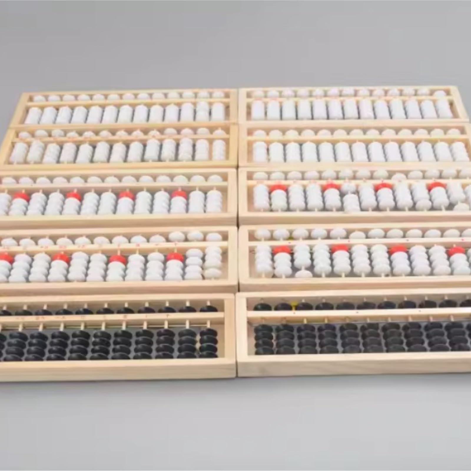 Abakus Chinesischer Abakus, Mathematische Berechnungstools, Alter Rechner, 13 Zeilen Mit Reset-Taste, Zählen for Anfänger Rechenrahmen