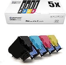 Müller Printware Toner Cartridges for Epson Aculaser C 3900 DN TN N DTN Replaces Black Cyan Magenta Yellow Pack of 5