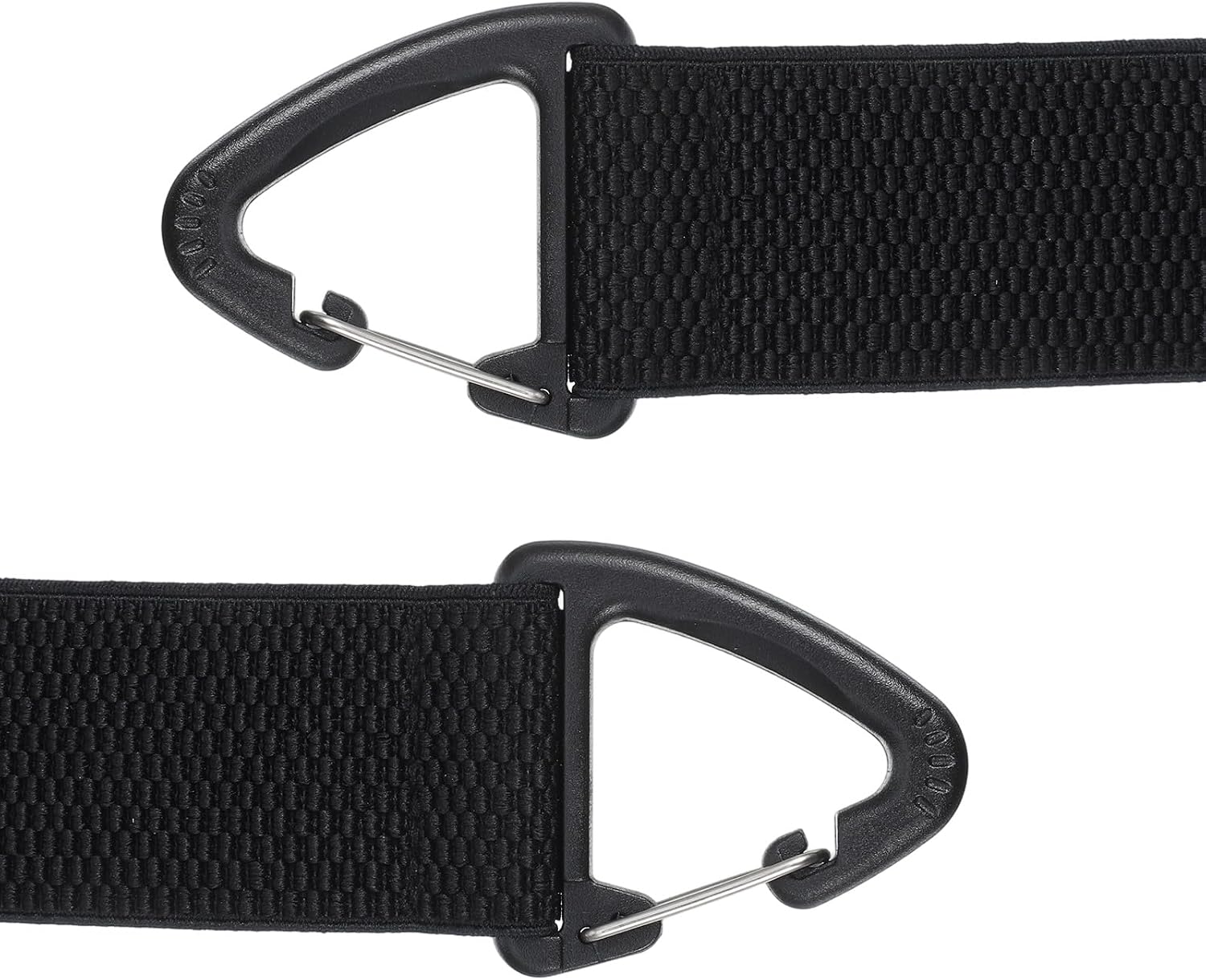 Black Suspenders for Men Suspenders for Men Under Clothing Belt Strap Hidden Brace for Daily Wear Heavy Duty Adjustable Elastic Braces Under Clothes with 3 Snap Loop for Jeans Shirt(1.57" Wide)