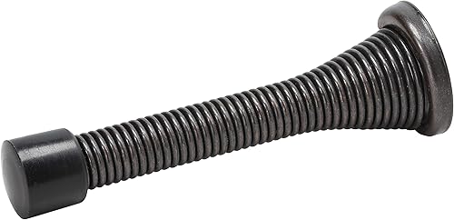 Rok Hardware - Parachoques de puerta de pared de 2992in 2992in Flexi Spring resistente bronce aceitado